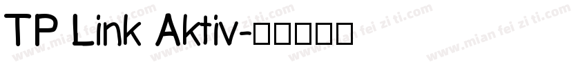 TP Link Aktiv字体转换